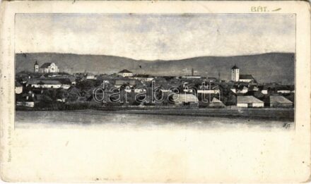 1906 Bát, Asszonyvásár, Frauenmarkt, Batovce; látkép. Nyomta és kiadta Joerges 13. sz. / general view (kis szakadás / small tear)
