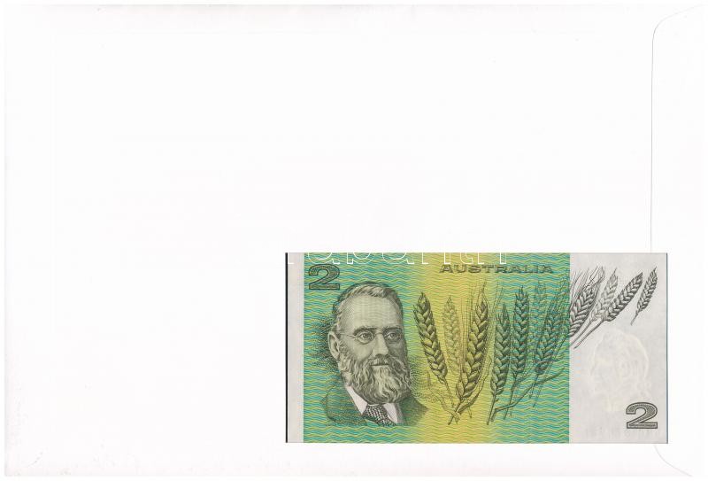 Ausztrália 1983. 2 Dollars borítékban, alkalmi bélyeggel és bélyegzéssel T:I Australia 1983. 2 Dollars in envelope with stamps and cancellations C:UNC - Image 2
