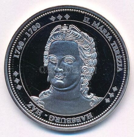 DN 'Magyarország Keresztény Királyai / II. Mária Terézia 1740-1780' Ag emlékérem (20g/0.333/38mm) T:PP ph
