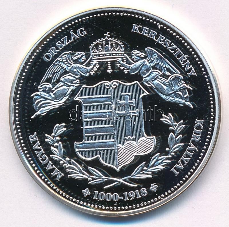 DN 'Magyarország Keresztény Királyai / IV. 'Második Honalapító' Béla 1235-1270' Ag emlékérem (20,50g/0.333/38mm) T:PP kis ph - Image 2