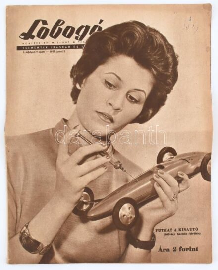 1959 Lobogó. Honvédelem, sport, technika. I. évf. 9. sz. 1959. jún. 3., a címlapon szakadással.