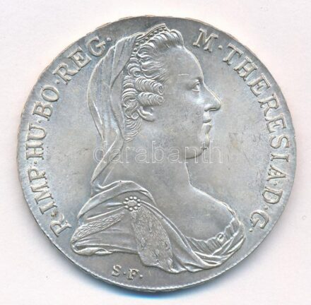 Ausztria 1780SF Tallér Ag 'Mária Terézia' utánveret T:1- patina Austria 1780SF Thaler Ag 'Maria Theresia' restrike C:AU patina Krause KM#T1