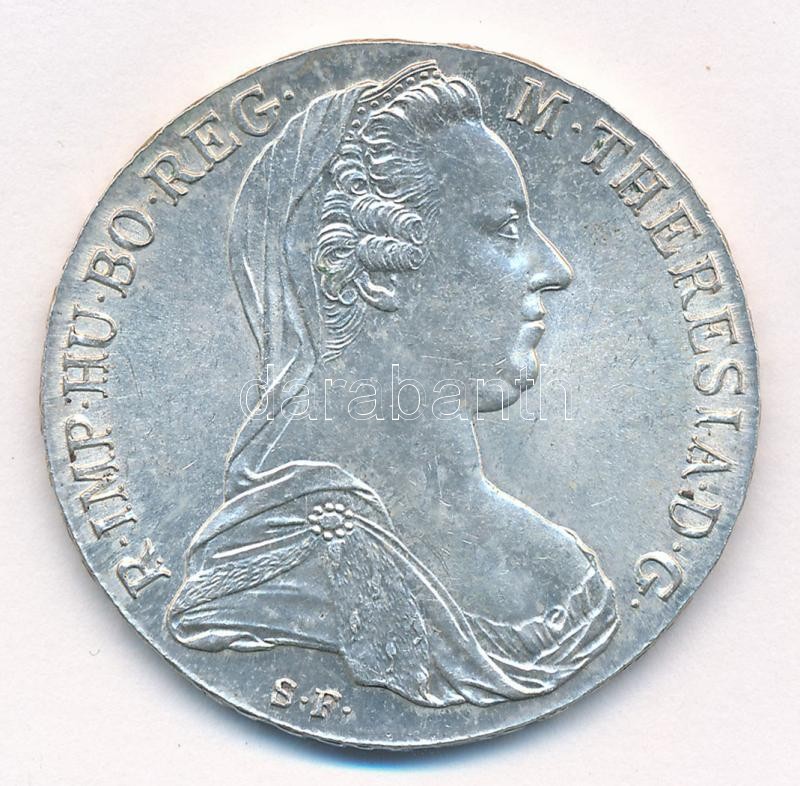 Ausztria 1780SF Tallér Ag 'Mária Terézia' utánveret T:1- patina Austria 1780SF Thaler Ag 'Maria Theresia' restrike C:AU patina Krause KM#T1