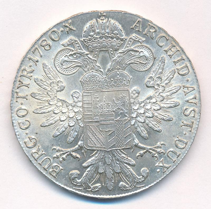 Ausztria 1780SF Tallér Ag 'Mária Terézia' utánveret T:1- patina Austria 1780SF Thaler Ag 'Maria Theresia' restrike C:AU patina Krause KM#T1 - Image 2