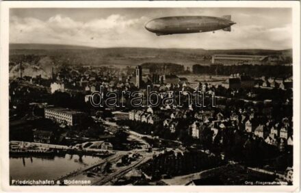 1936 Friedrichshafen a. Bodensee. Zeppelin-Luftschiff LZ 127 / German airship with swastika + 'Olympische Spiele Berlin 1936' So. Stpl. (EK)
