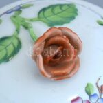 Herendi ETON mintás, 6 személyes mikkos készlet, kézzel festett porcelán, kopásnyomokkal, 2db csésze hajszálrepedt. - Image 3