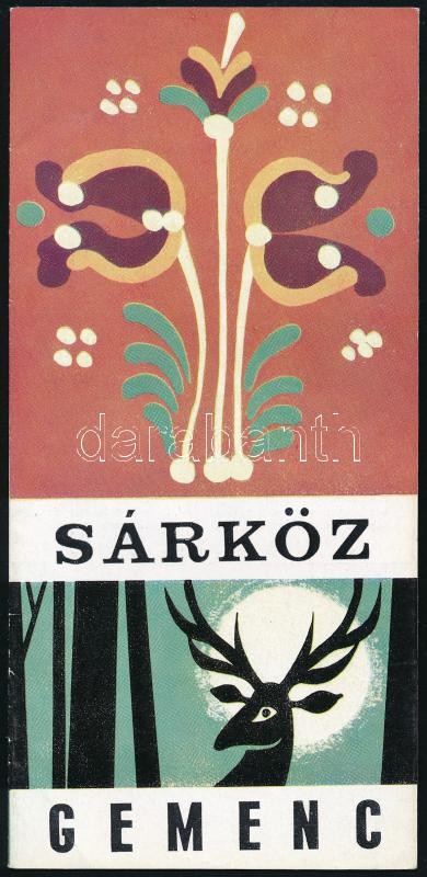 1968-1970 Sárköz. Gemenc. Szekszárd, Tolna m. Idegenforgalmi Hivatal,(Gyoma, Kner-ny.) Színes fotókkal, térképpel. Idegenforgalmi prospektus.