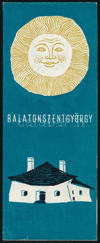 cca 1963 Balatonszentgyörgy. Bp., Athenaeum. Képes, kihajtható, német nyelvű idegenforgalmi prospektus.