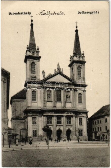 1921 Szombathely, Székesegyház. Dukesz Jenő kiadása (EK)