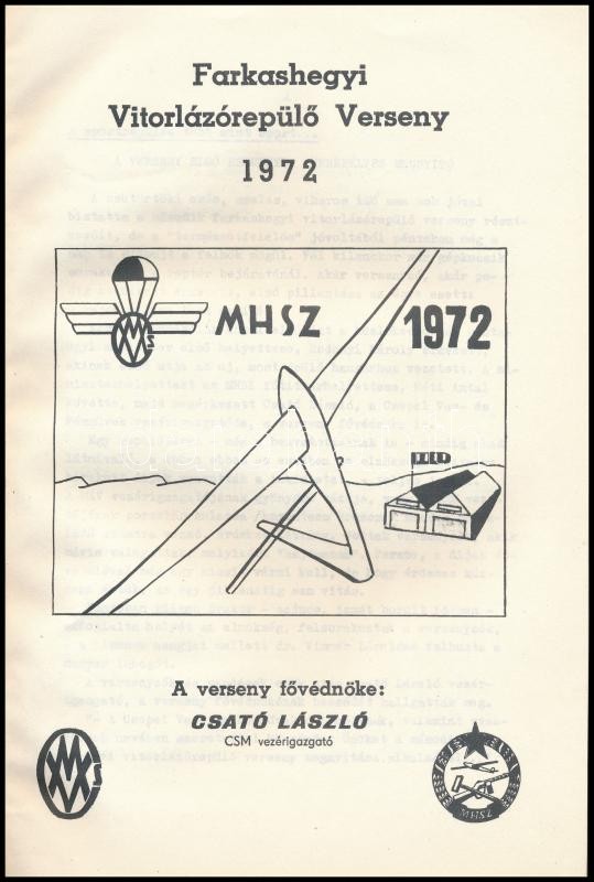 1972 Farkashegyi Versenyújság 1972. 1. szám. - Image 2