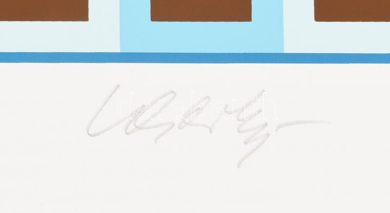 Vasarely Victor (1908-1997): Vega 1. Szitanyomat, papír, jelzett, számozott (47/110). Az 1985-ben a Helikon Kiadónál megjelent mappából. 35,5×35,5 cm - Image 4