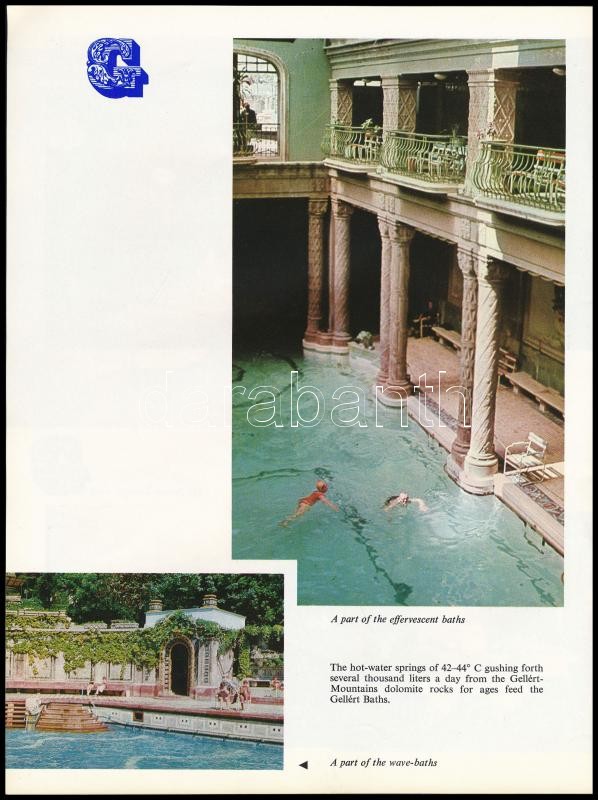 cca 1973 Hotel Gellért Budapest Magazine. Bp., Kossuth-ny. Angol nyelvű, képes, idegenforgalmi prospektus. - Image 4