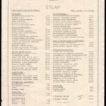 1968 Hotel Gellért Budapest 3 db étlapja, gyűrődésekkel - Image 2
