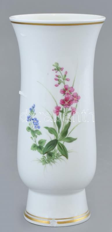 Meisseni váza matricás jelzett: II. osztályú jelzéssel, kis kopással, talpánál lepattanás, m:18cm