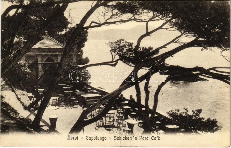 1912 Nervi, Capolungo, Schickert's Parc Café (EK)