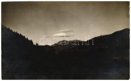 1917 Höhestellungen in Comitat Csík / WWI Austro-Hungarian K.u.K. military, high positions in Csík County. photo (apró lyuk / tiny pinhole)