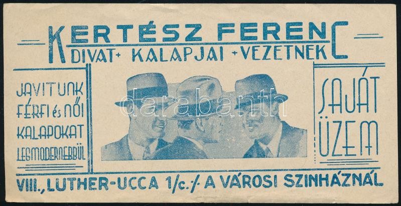 Kertész Ferenc divatkalapjai számolócédula