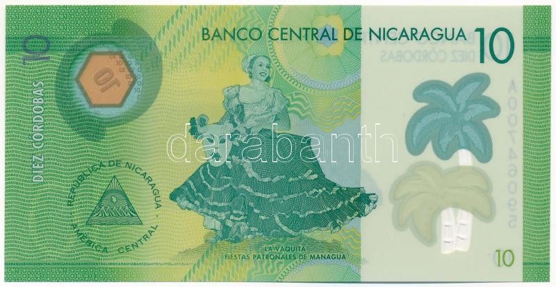 Nicaragua 2014. 10C T:I Nicaragua 2014. 10 Córdobas C:UNC Krause P#209 - Image 2