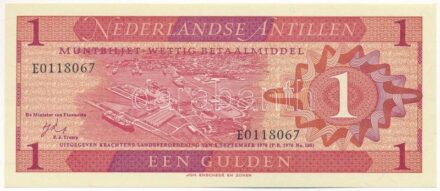 Holland Antillák 1970. 1G T:I Netherlands Antilles 1970. 1 Gulden C:UNC Krause P#20