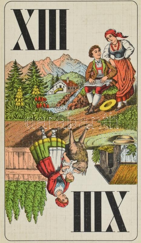 Játékkártyagyár és Nyomda tarokk kártya, 21 lap - Image 3