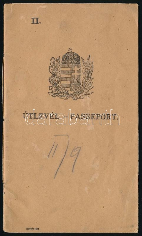 1921 Bp., a Magyar Királyság által kiállított fényképes útlevél, osztrák vízummal - Image 3