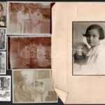 cca 1900-1945 Régi családi fotók, közte két keményhátú vizitkártya és egy kartonra kasírozott, összesen kb. 38 db, vegyes méretben és állapotban - Image 2