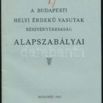 1927 Bp., A Budapesti Helyi Érdekű vasutak Részvénytársaság alapszabályai, 28p