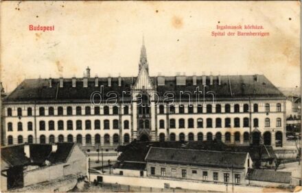 1908 Budapest II. Irgalmasok kórháza. Zsigmond utca 17-19. (ma Frankel Leó út) (fl)