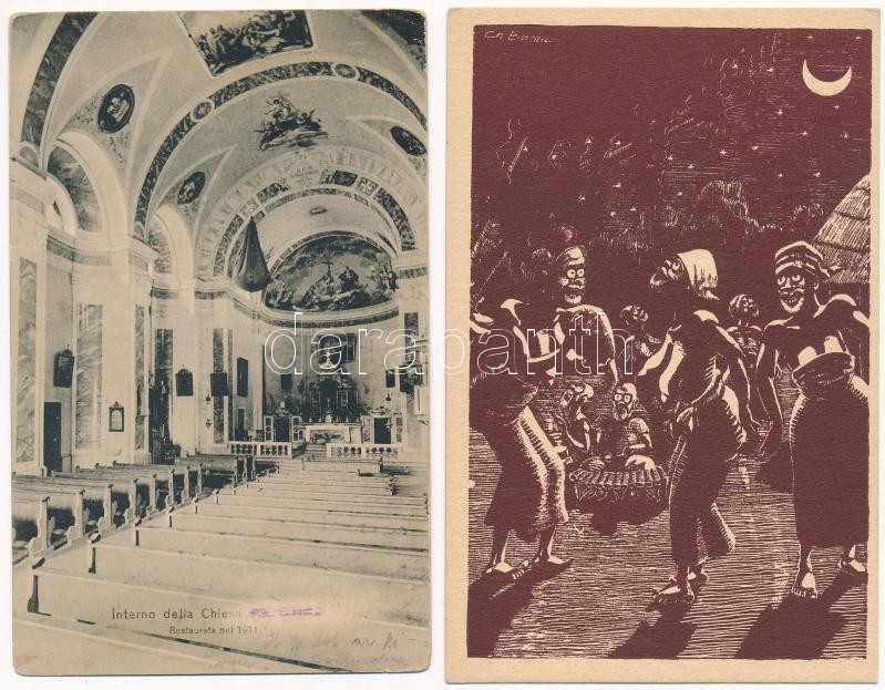 19 db főleg RÉGI külföldi képeslap vegyes minőségben / 19 mostly pre-1945 European and other postcards in mixed quality - Image 2