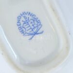 Herendi porcelán Viktória mintás leveles tálka, kézzel festett, jelzett, kis kopásnyomokkal, 14,5×8 cm - Image 3