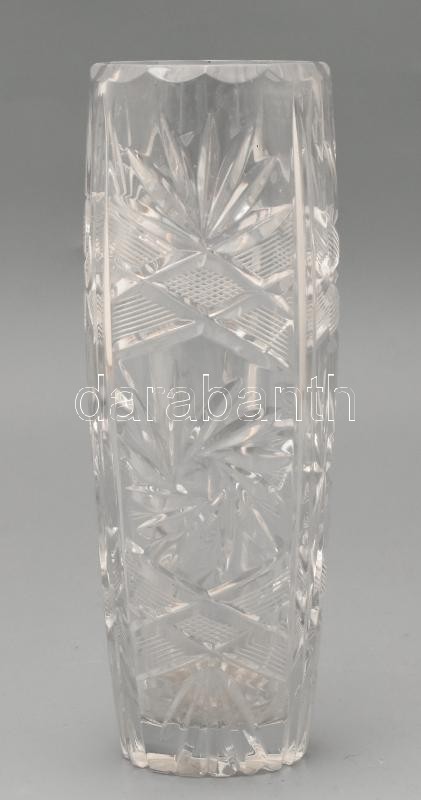 Kristály váza, hibátlan. 22 cm