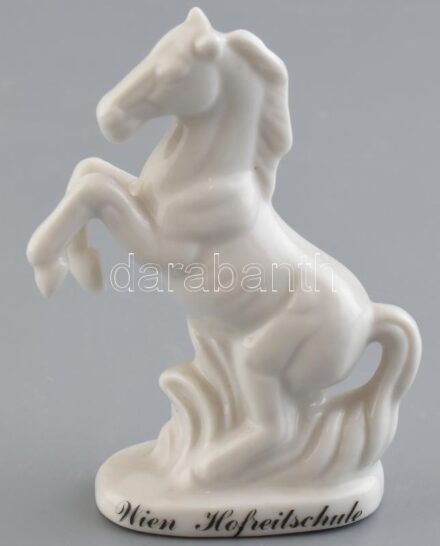 Wien Hofreitschule - bécsi lovaglóiskola porcelánfigura cca 1900 m: 8 cm