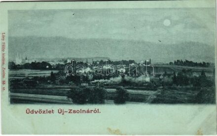 Zsolna, Sillein, Zilina; Új-Zsolna. Lövy Fülöp kiadása / Neu-Sillein / general view (EB)