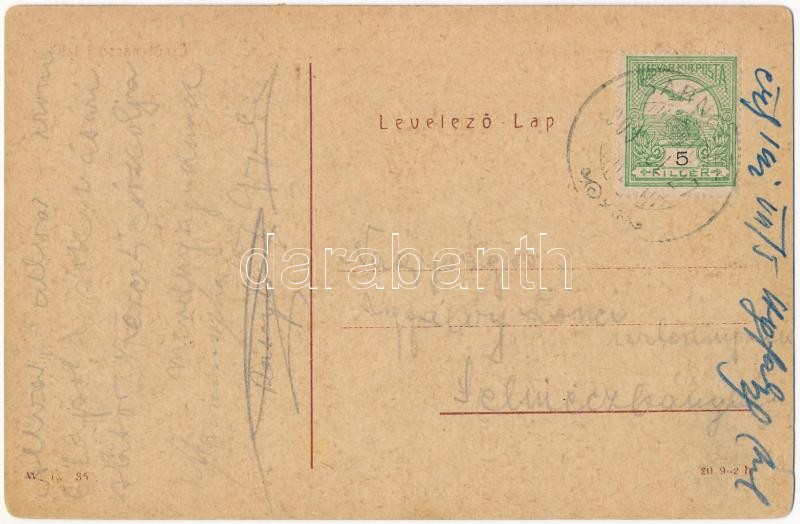 1909 Zsarnóca, Zarnovica; Erdőtanácsosi lak. W.L. 357. (?) / forester's house (szakadás / tear) - Image 2