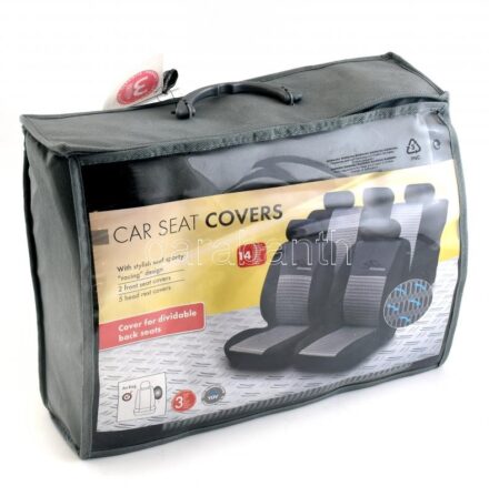 Autós üléshuzat szett, használatlan állapotban, a csomagolás kissé sérült