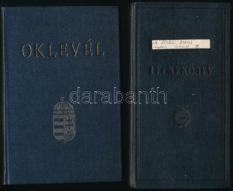 1991 Német szakos tanári oklevél és leckekönyv