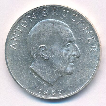 Ausztria 1962. 25Sch Ag 'Anton Bruckner' T:2 Austria 1962. 25 Schilling Ag 'Anton Bruckner' C:XF Krause KM#2892