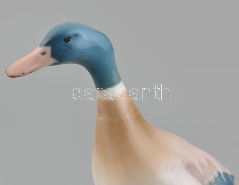 Zsolnay porcelán kacsapár, kézzel festett, jelzett, hibátlan, m: 17 cm Sinkó István terv. - Image 2