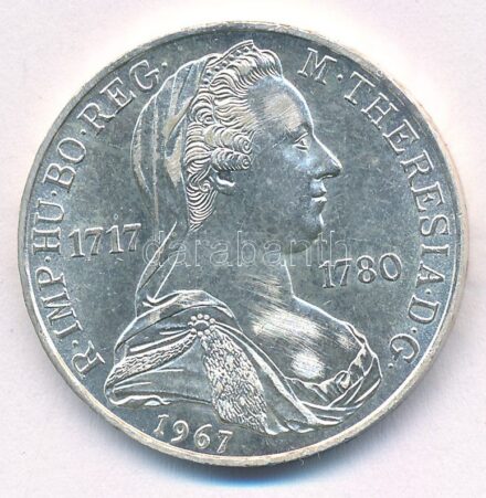 Ausztria 1967. 25Sch Ag '250 éve született Mária Terézia' T:2 Austria 1967. 25 Schilling Ag '250th Anniversary of the Birth of Maria Theresa' C:XF Krause KM#2901