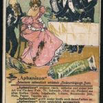 cca 1910 'Aphanizon' folttisztító kenőcs, kétoldalas litho reklámnyomtatvány, 12x8 cm