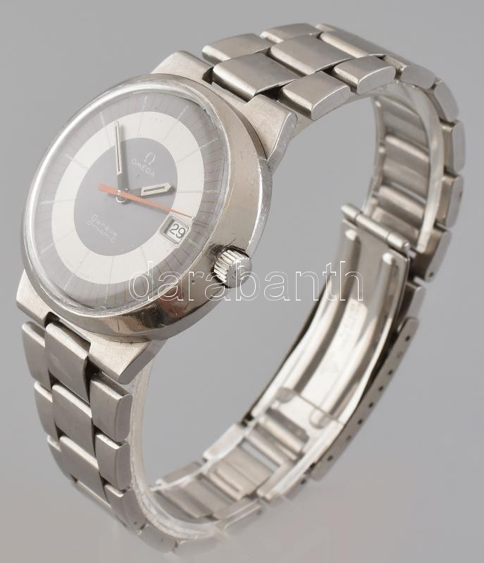 Omega Dynamic (1970 körül), automata, férfi karóra, , acél szíjjal, működik, d:42mm (korának megfelelő állapotban) a plexi lötyög. - Image 3