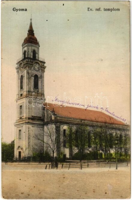 Gyoma (Gyomaendrőd), Református templom. Kun Ferenc kiadása (EK)