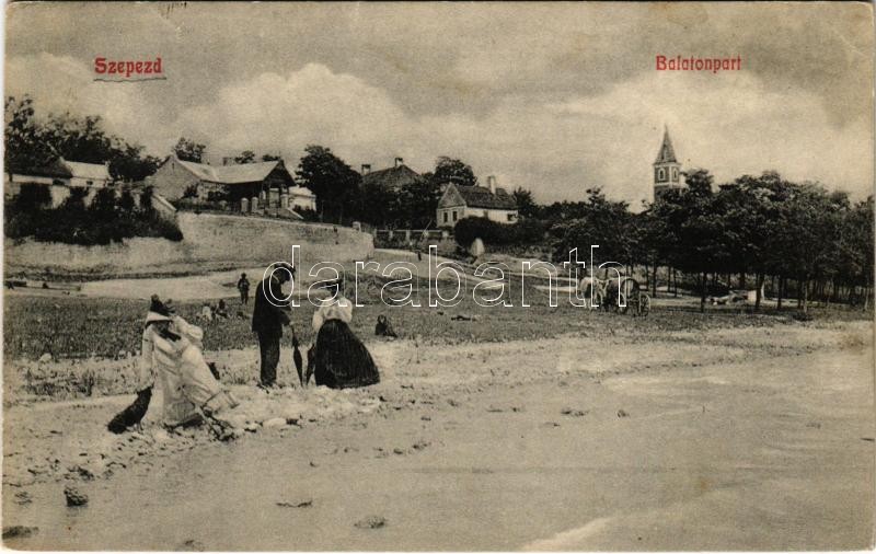 1910 Balatonszepezd, Szepezd; Balaton-part. Mérei Ignác kiadása (EK)