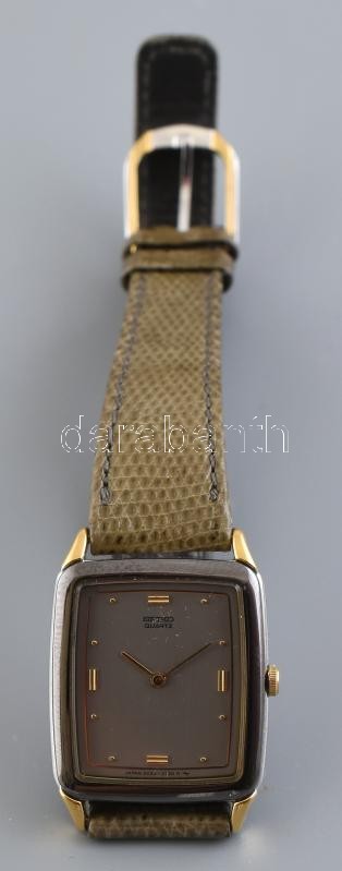 Seiko női kvarc óra elem nélkül, bőr szíjjal, dobozzal. 25x20 mm