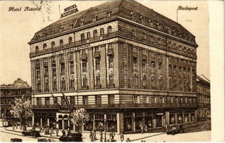 Budapest V. Hotel Astoria Szálloda, autók. Áldor Dezső felvétele (RB)
