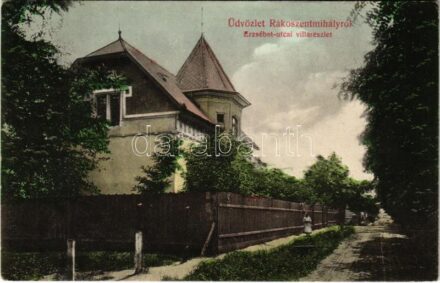 Budapest XVI. Rákosszentmihály, Erzsébet utcai villa (EK)