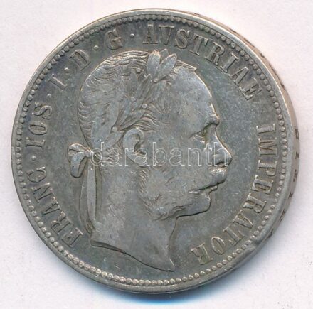 Ausztria 1876. 1Fl Ag 'Ferenc József' T:2-,3 Austria 1876. 1 Florin Ag 'Franz Joseph' C:VF,F Krause KM#2222