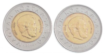 2002. 100Ft 'Kossuth' (2x) T:2 patina, karc, kis ph, ü. Adamo FOEM1