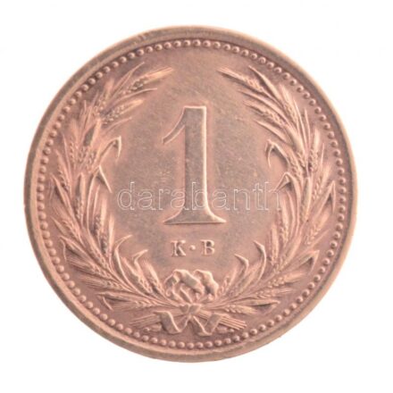 1892KB 1f Br Körmöcbánya T:1-,2 patina, ph Hungary 1892KB 1 Fillér Br Kremnitz C:AU,XF patina, edge error Adamo K1