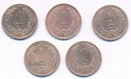 1894-1902. 1f Br (5xklf) T:2,2- patina, ph, karc Adamo K1